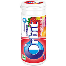 ORBIT MIXED FRUIT FLAVOURED 22GM
